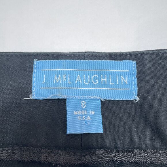 J McLaughlin Pants Size 8 Black Slim Fit Career Professional‎ Made In USA - Picture 4 of 7